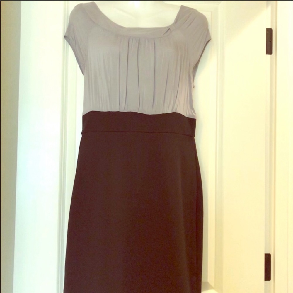 Gray And Black Dress